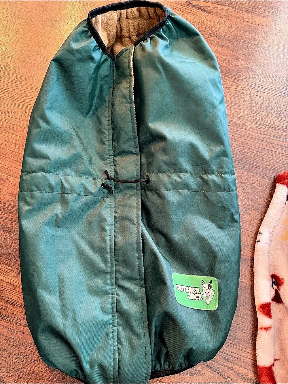 Outback Jack Green & Tan Dog Coat L